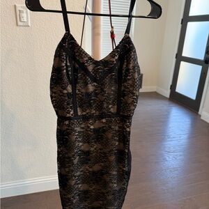 Elegant Black Lace Dress